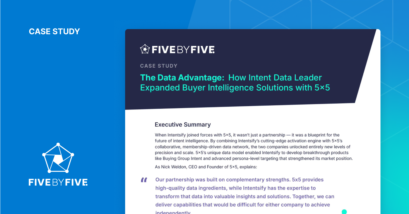 The Data Advantage: How Intent Data Leader Expanded Buyer Intelligence Solutions with 5×5