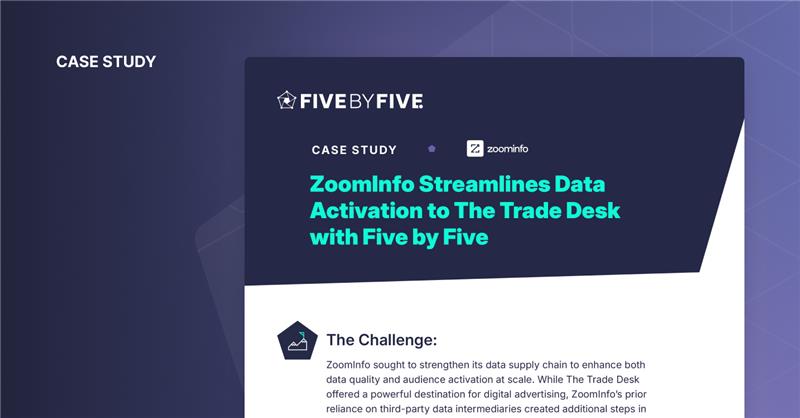ZoomInfo Streamlines Data Activation to The Trade Desk with Five by Five